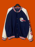 Vntg USA Wool Leather/Leather Jacket (XL)