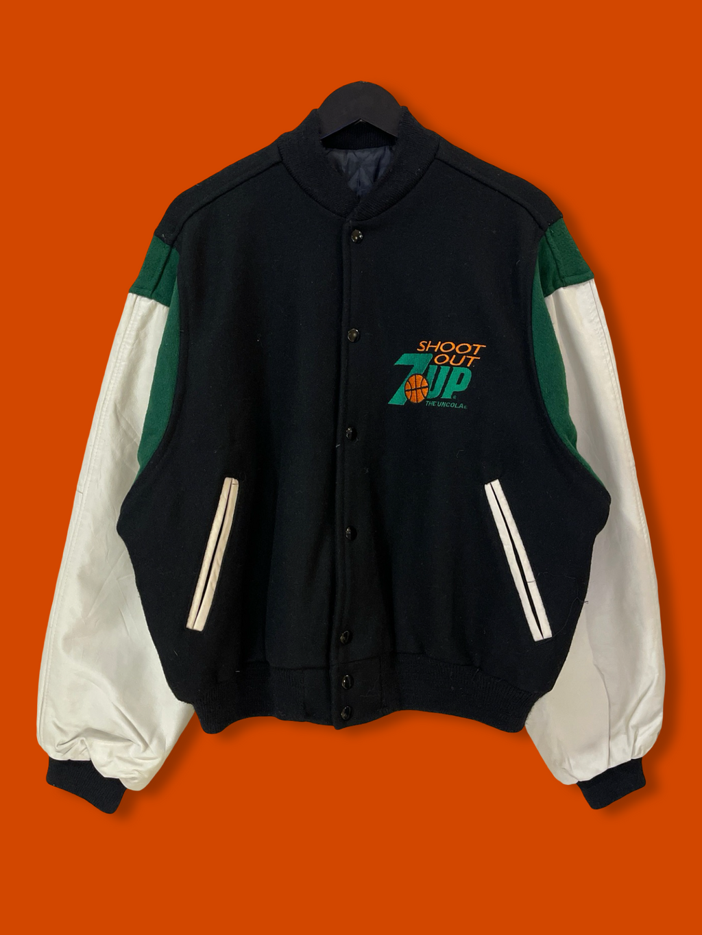 Shoot Out 7UP Wool Leather Jacket (Large)