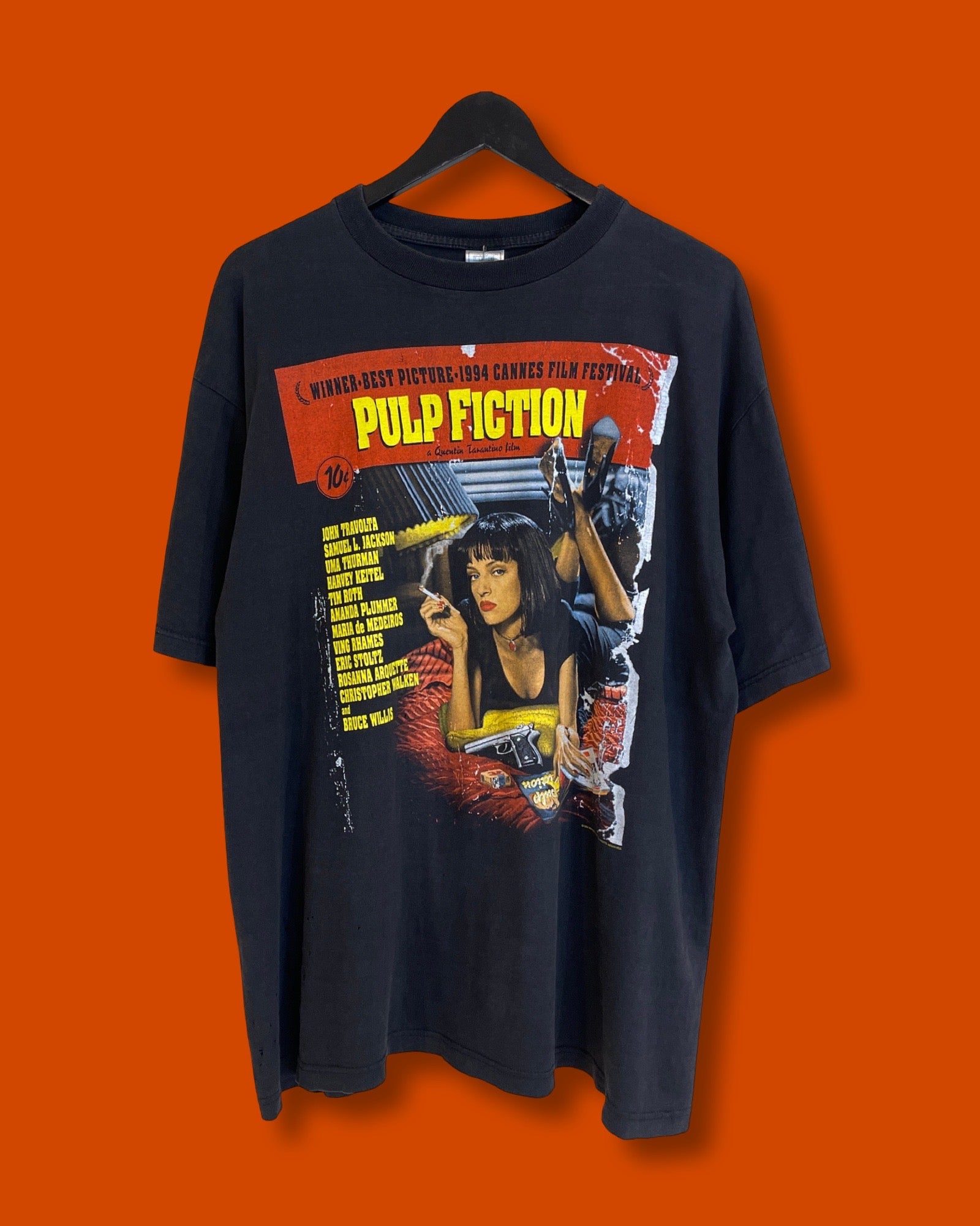 Vntg 1994 Pulp Fiction Movie Poster Tee (XL)
