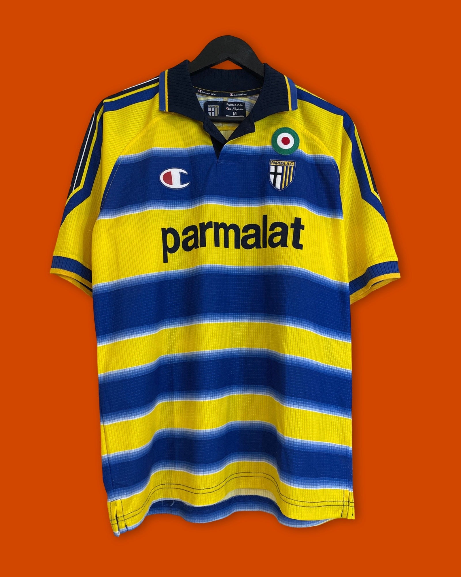 Vntg 1999-00 CHAMPION Parma A.C Home Shirt (Medium)