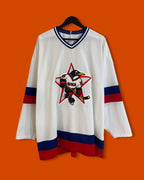 Vntg 90s CCM Russia Penguins Hockey Jersey (XXL)