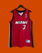 Vntg Champion Miami Dwayne Wade Jersey (Medium)