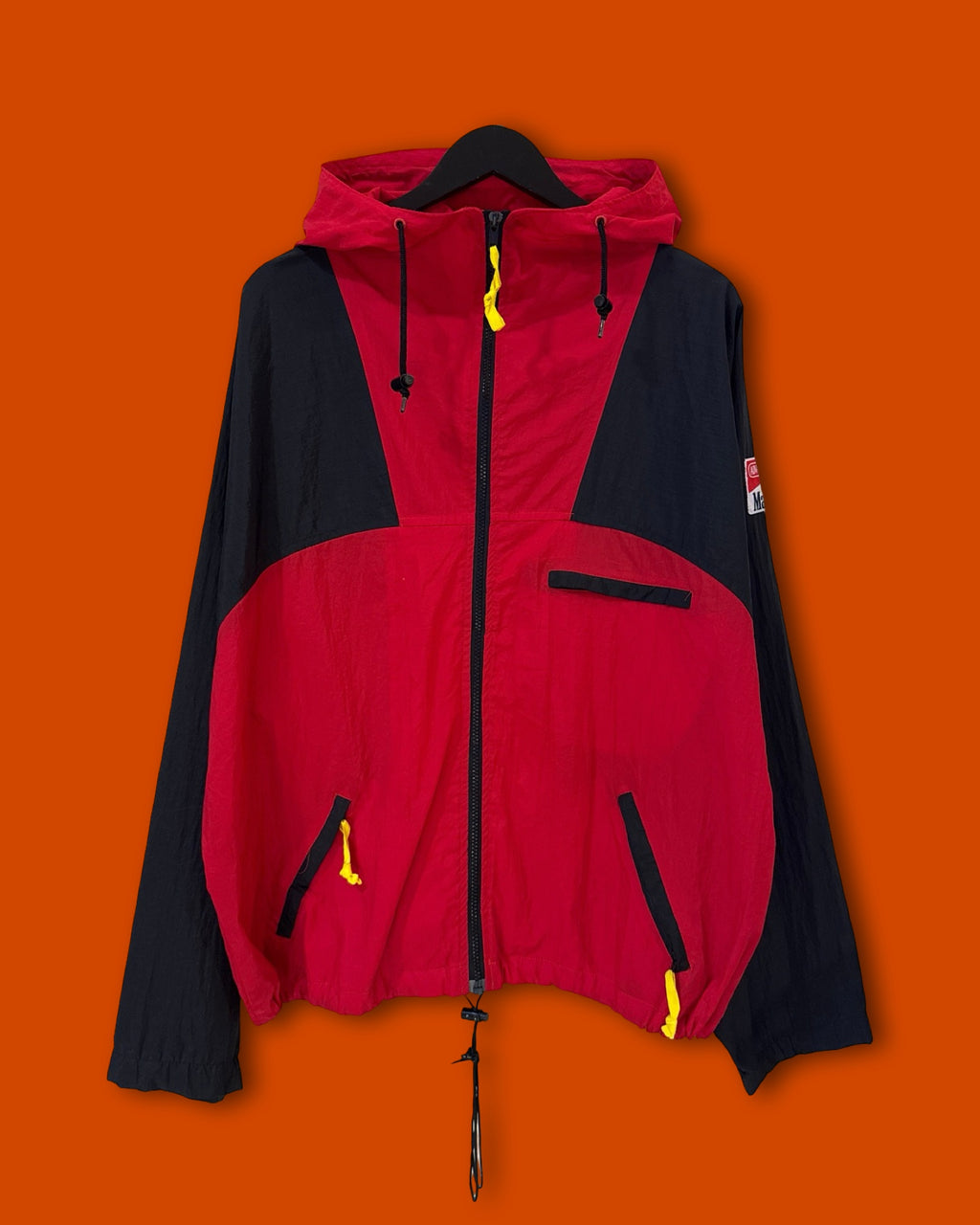 Vntg 90s Marlboro Windbreaker Jacket (Large)