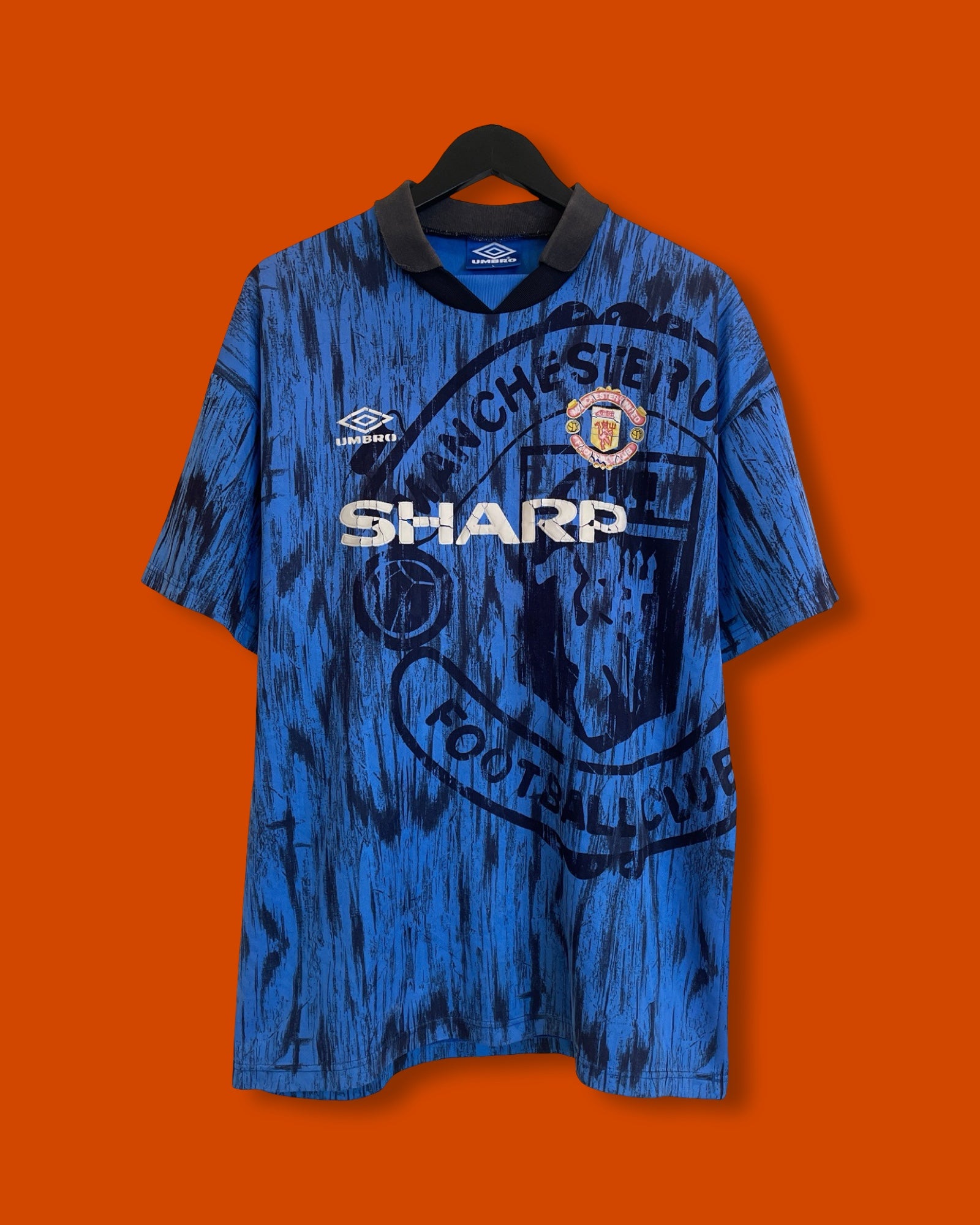 Vntg 1992-93 Manchester United Away Shirt (Large)