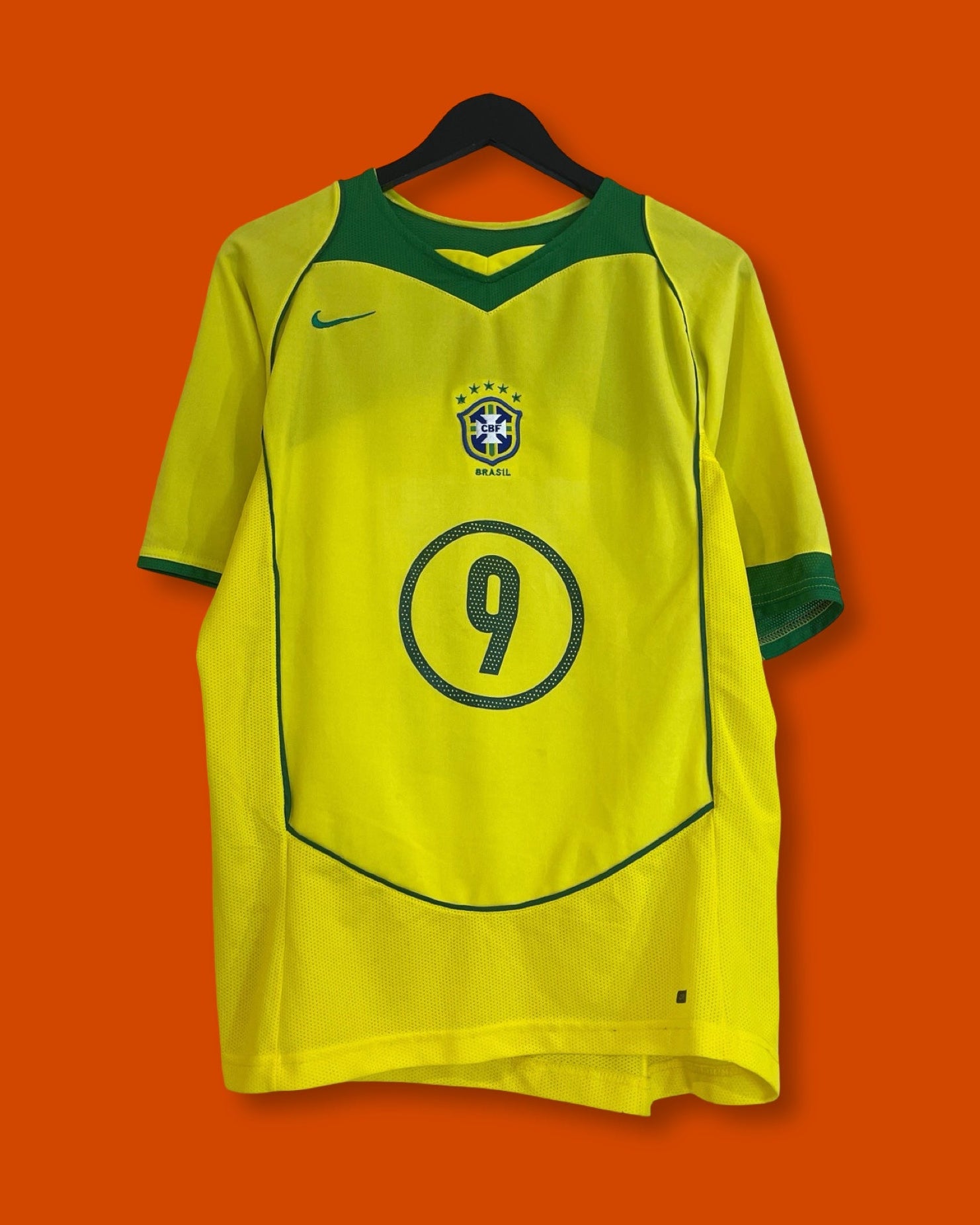 2004 Nike Brazil Home Shirt RONALDO (Large)*