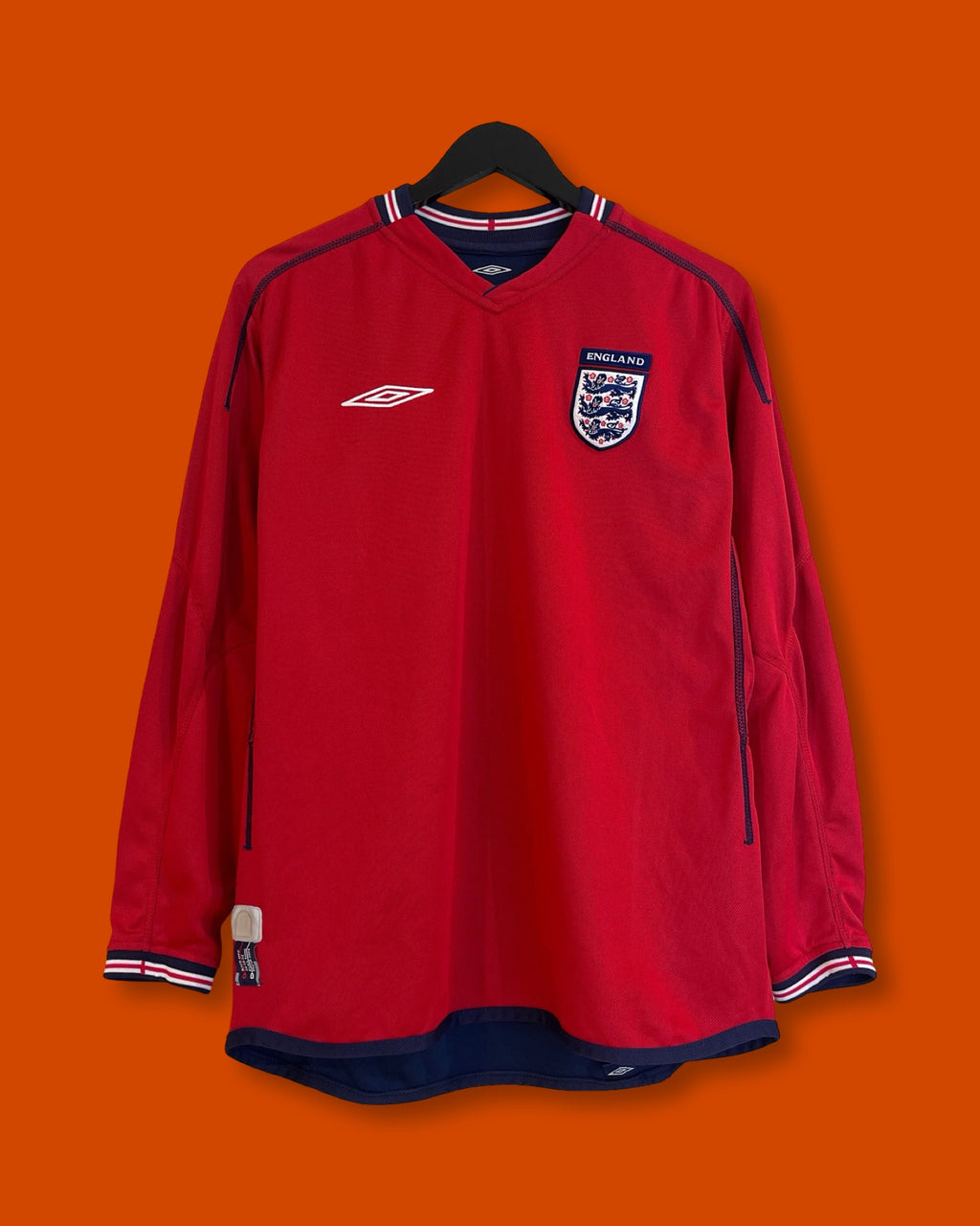 2002-04 England Reversible Longsleeve Away Shirt (Medium)