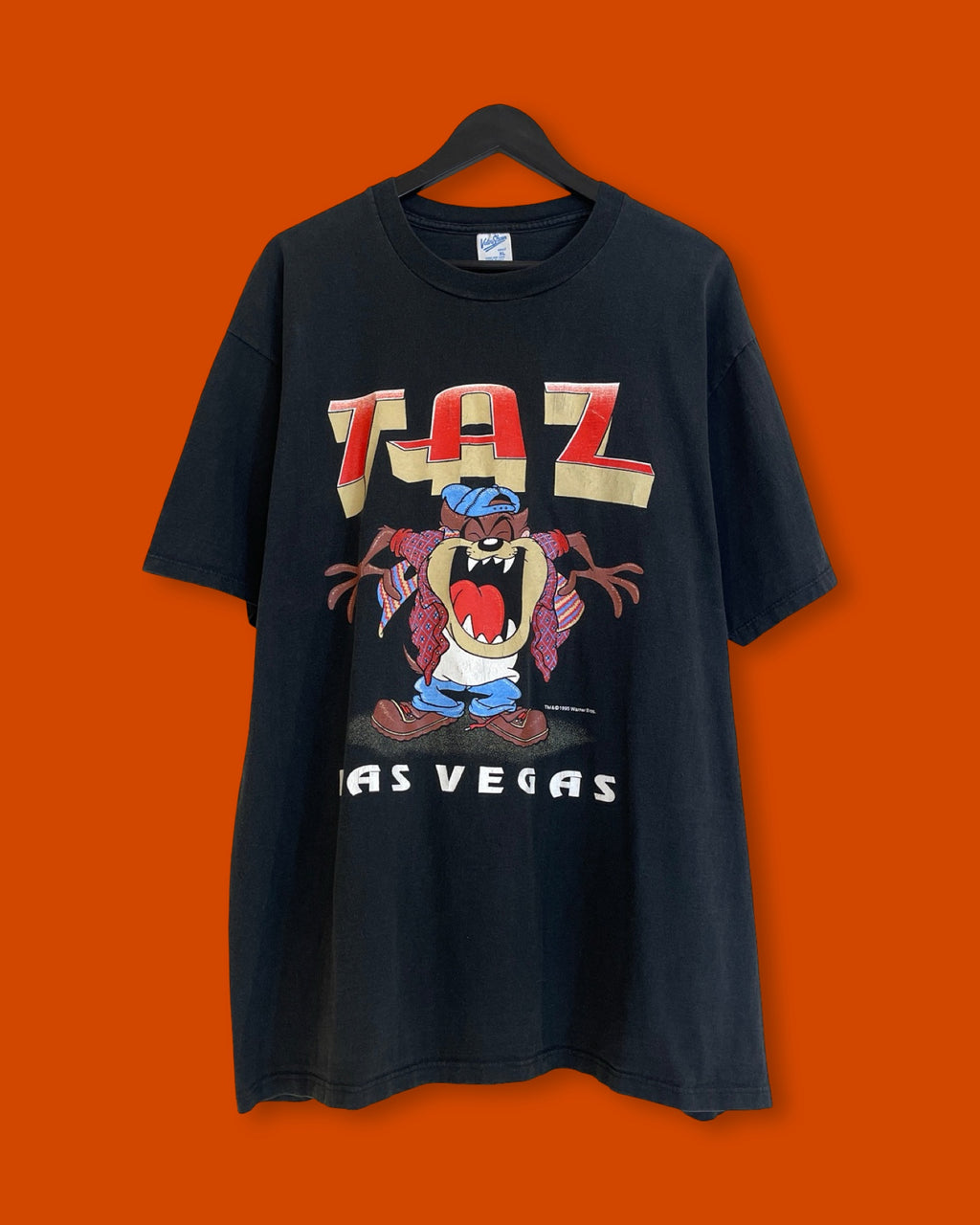 Vntg 1995 Taz Las Vegas Tee (XL)*SE