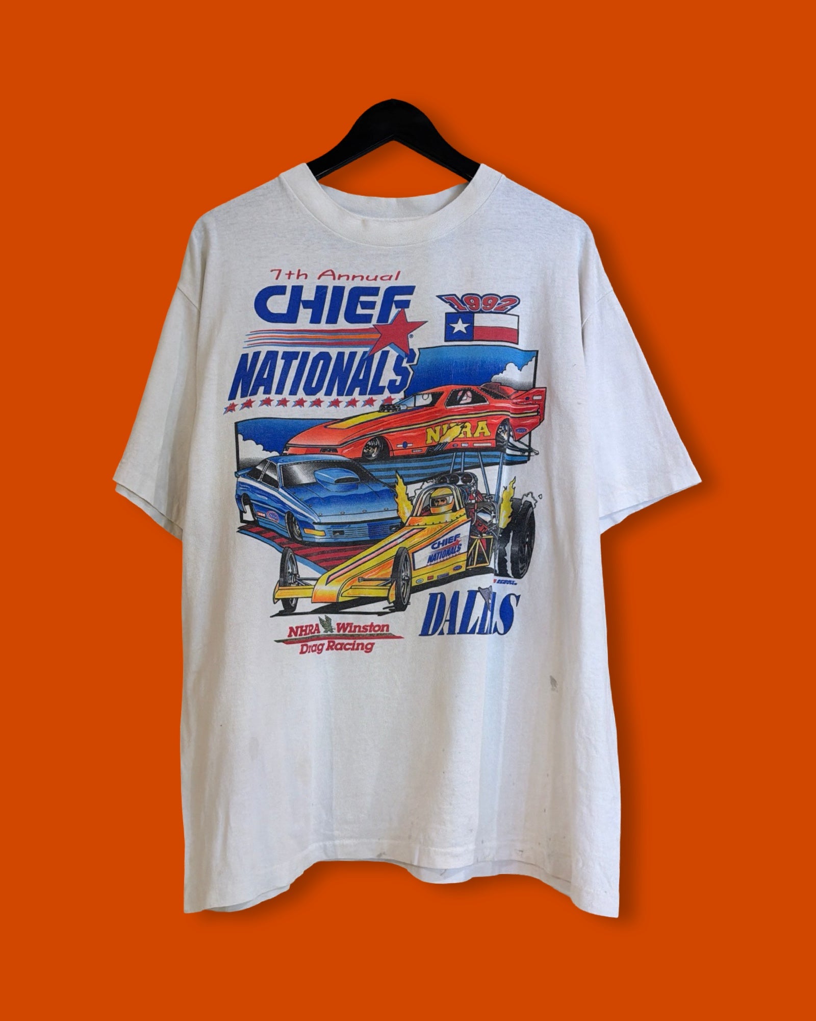 Vntg 1992 Winston Dragracing Tee (XL) / SS