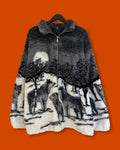 AOP Wolf Sherpa Jacket (XL)/ SS