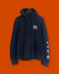 Stussy Black Worldwide Hoodie Jacket (Medium)*