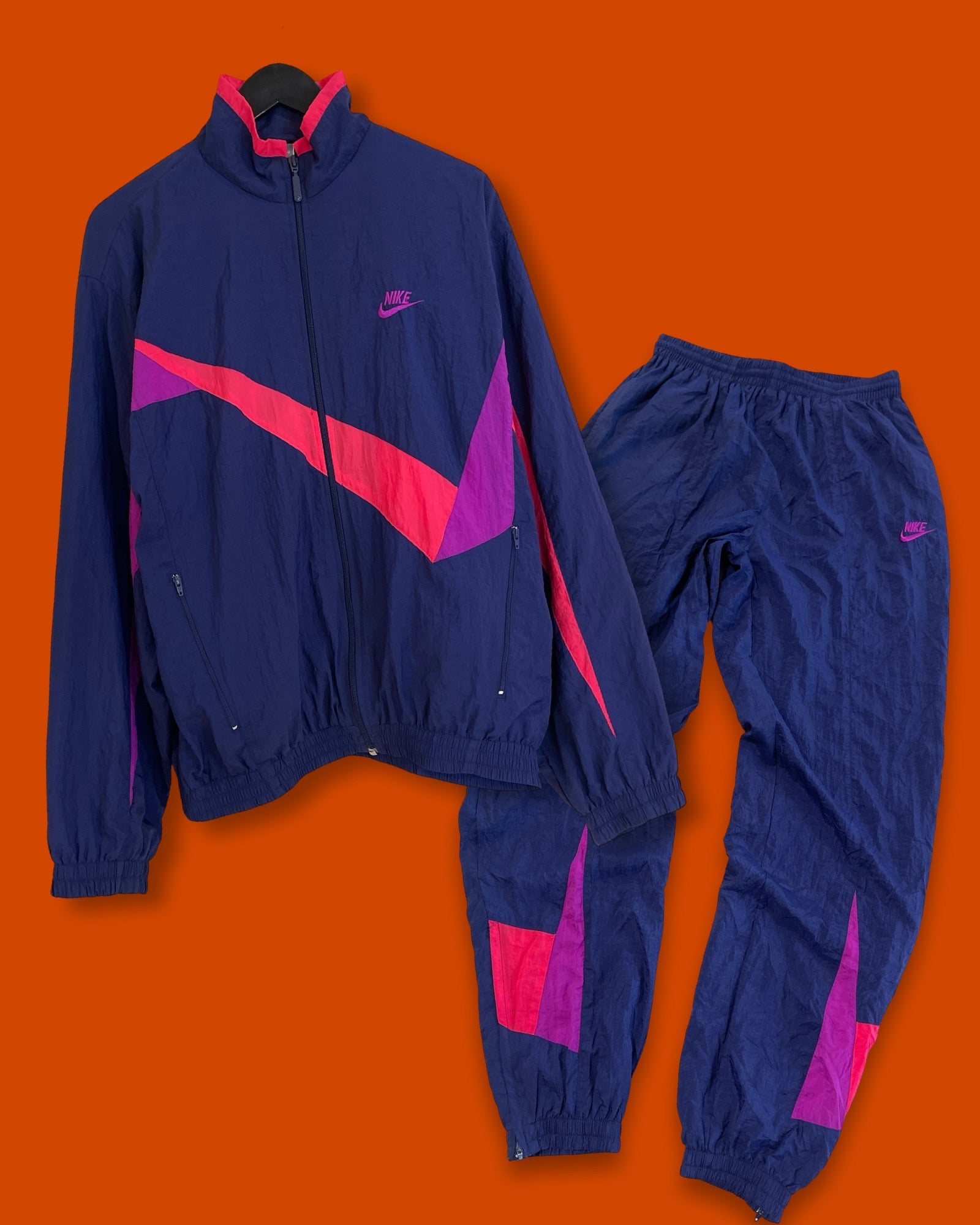 Vntg Nike Windbreaker Training Set (Small)