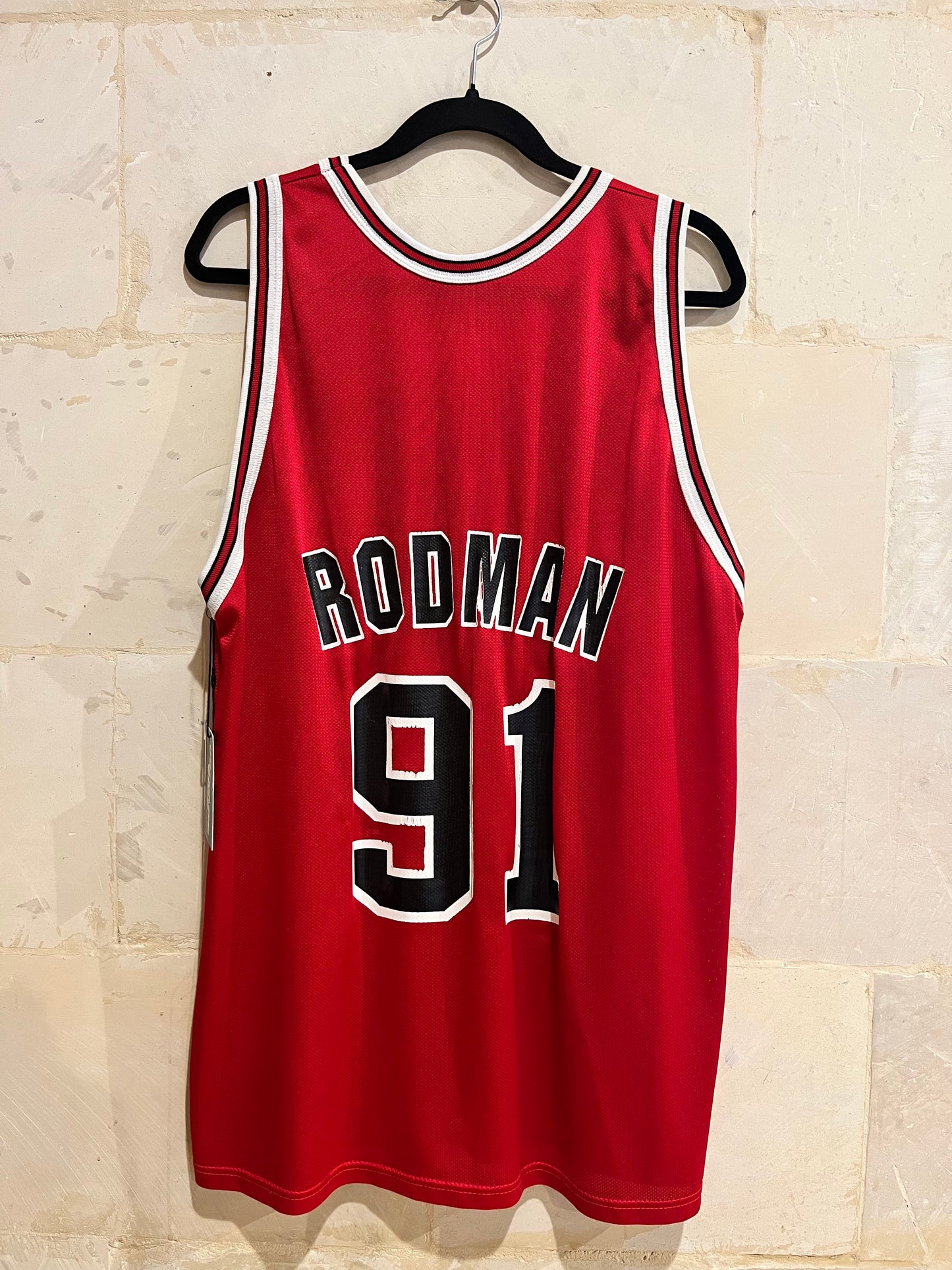 Vtg Champion Rodman Bulls Jersey (48)