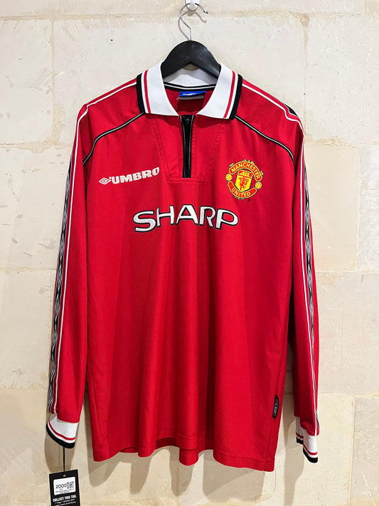 1998-99 Manchester United L/S David Beckham (Large)