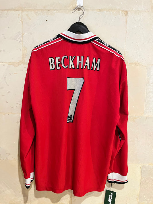 1998-99 Manchester United L/S David Beckham (Large)