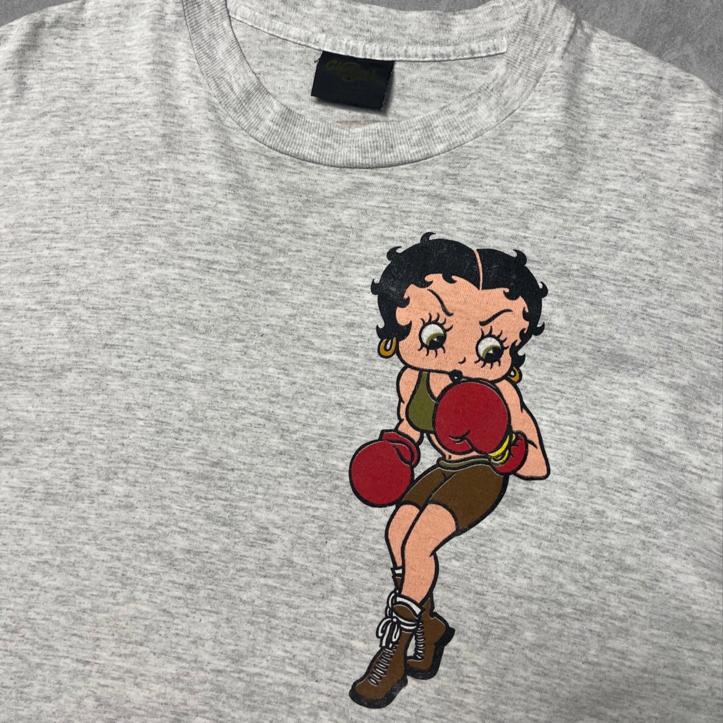 Vintage Betty Boop Boxing Tee (Large)