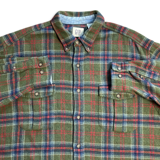 Vintage Gap Flannel Shirt (XL) 1 rip at the back