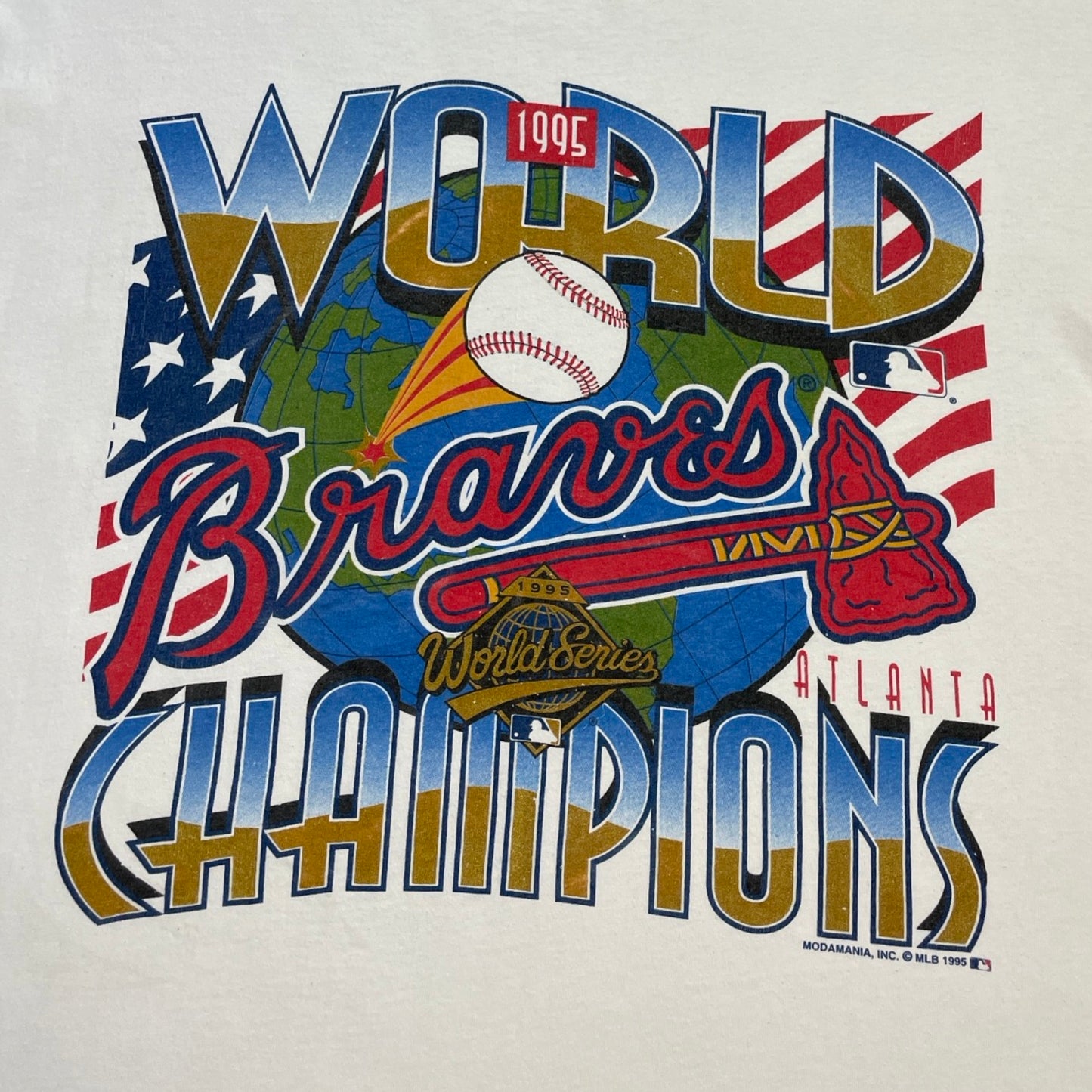 Vintage Braves World Champions Tee (Xlarge)