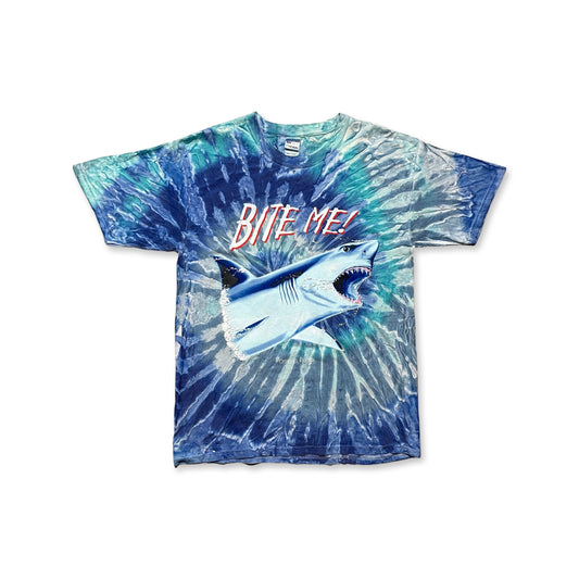 Bite Me Shark Tie Dye Tee (Large)