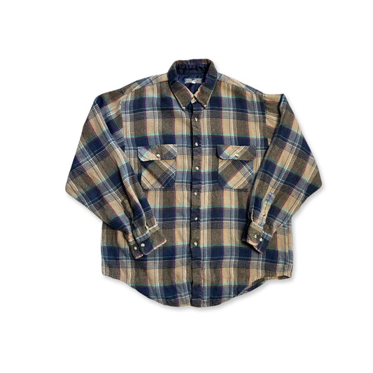 Vintage River Trader Flannel Shirt (XL)