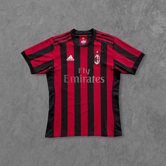 2017-18 Adidas AC Milan Kit (Medium) Front Sponsor alrdy removed