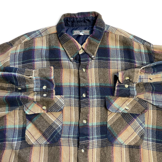 Vintage River Trader Flannel Shirt (XL)