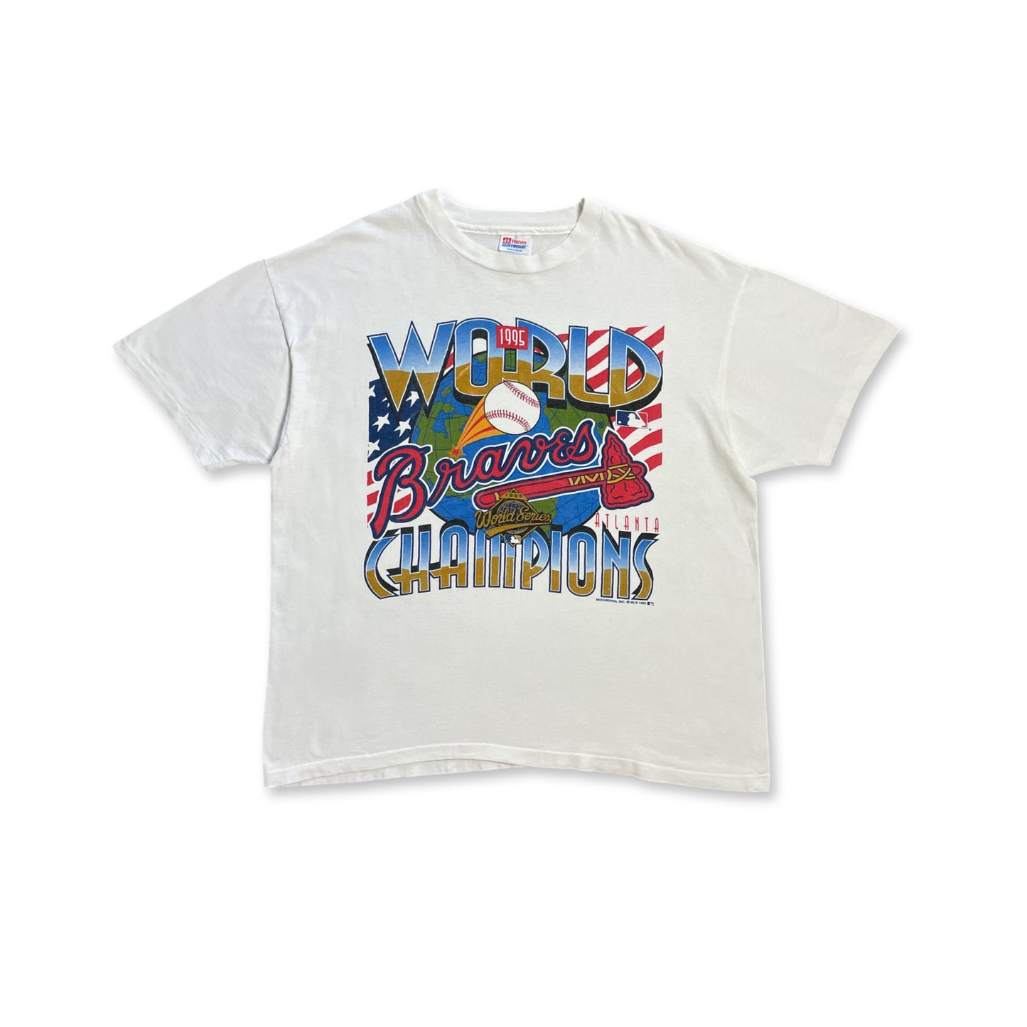 Vintage Braves World Champions Tee (Xlarge)