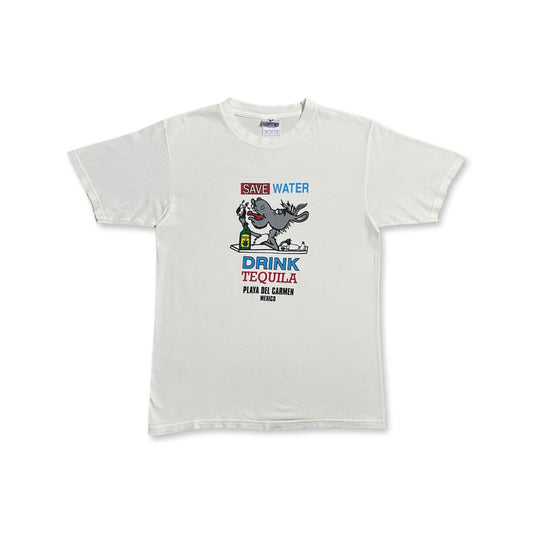 Vintage "Save Water Drink Tequila" Tee (Medium)