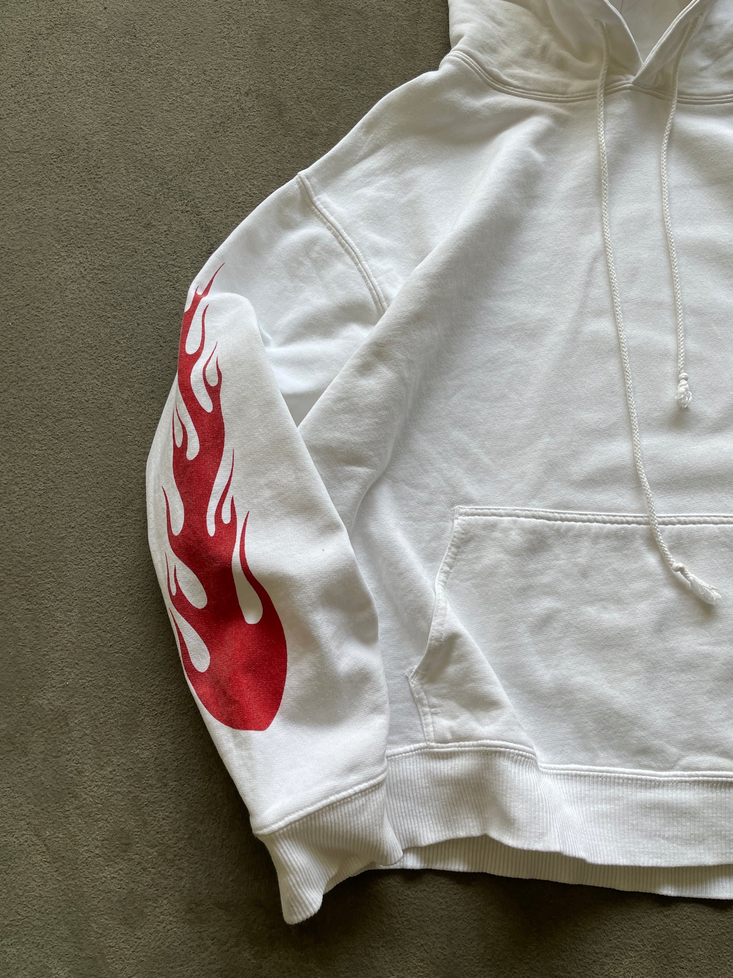 Vintage Flames Sleeves Hoodie (Medium)