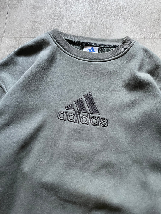 Vintage Adidas Sweatshirt (Large) light yellow stain